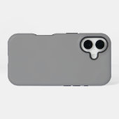 Solid Gray Color iPhone 16 Hülle (Rückseite (Horizontal))
