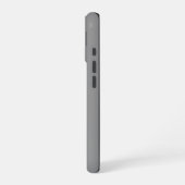 Solid Gray Color iPhone 16 Hülle (Linke Seite)
