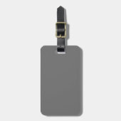 Solid Gray Gepäckanhänger (Vorderseite vertikal)