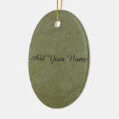 Solid Green Keramik Ornament (Links)