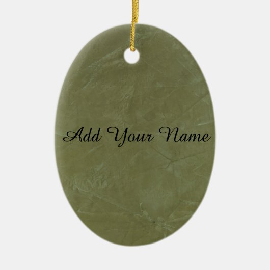 Solid Green Keramik Ornament (Vorne)