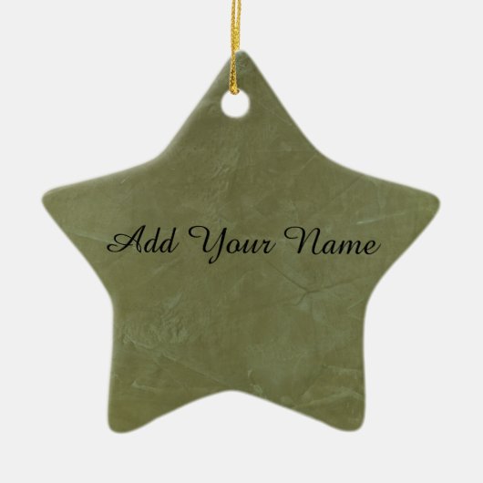 Solid Green Keramikornament (Vorne)