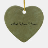 Solid Green Keramikornament (Vorne)