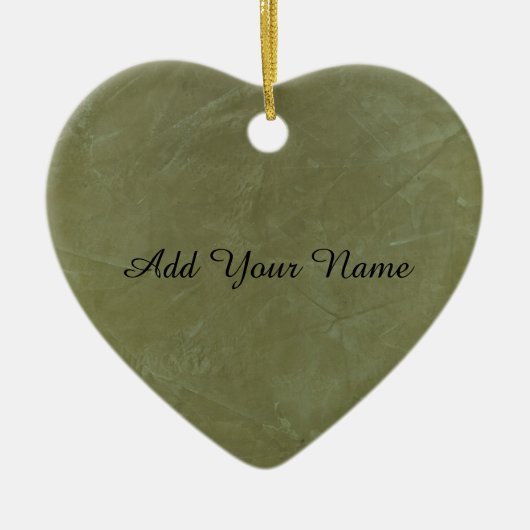 Solid Green Keramikornament (Vorne)