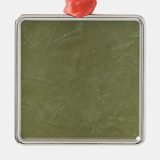 Solid Green Ornament Aus Metall (Vorne)