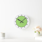 Solid Green Runde Wanduhr (Zuhause)