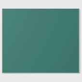 Solid Green | Schlichter Minimalistischer Weihnach Geschenkpapier (Flach)