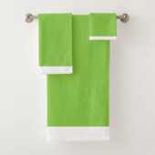 Solid-grün-weiß-Trimmbad Set (Insitu)