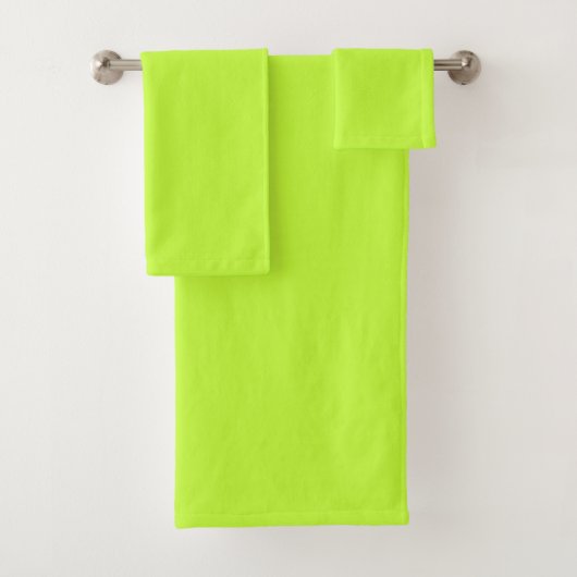 Solid, hell, Limon, grün Badhandtuch Set (Insitu)