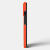 Solid hellrote Orange Case-Mate iPhone Hülle (Rückseite / Links)