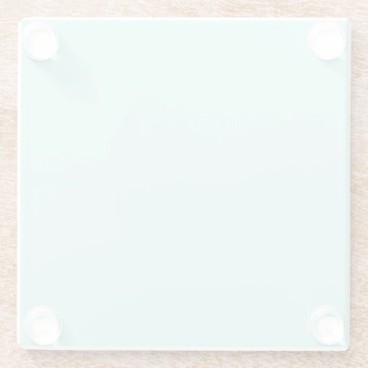 Solid helltürkis glasuntersetzer (Rückseite)