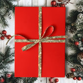 Solid Holly Red Geschenkpapier