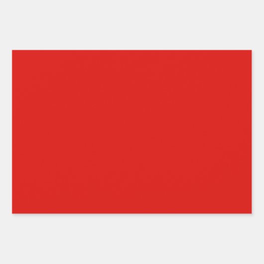 Solid Holly Red Geschenkpapier Set (Vorderseite 2)