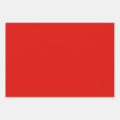 Solid Holly Red Geschenkpapier Set (Vorderseite)