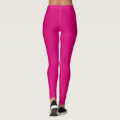 Solid Hot Pink Decor auf Leggings (Rückseite)
