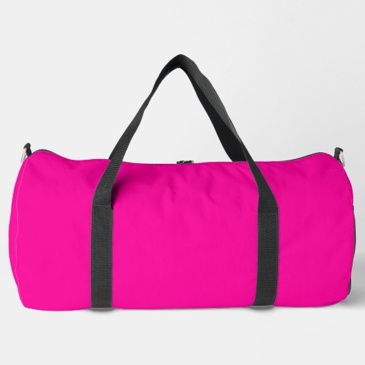 Solid Hot Pink Duffle Bag (Vorderseite)