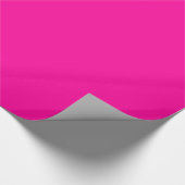 Solid Hot Pink Geschenkpapier (Ecke)