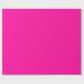 Solid Hot Pink Geschenkpapier (Flach)