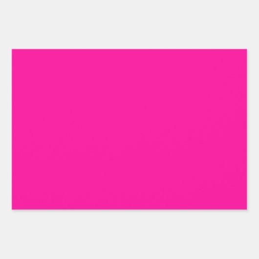 Solid Hot Pink Geschenkpapier Set (Vorderseite)