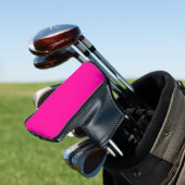 Solid Hot Pink Golf Headcover (In Situ)