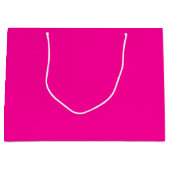 Solid Hot Pink Große Geschenktüte (Vorderseite)