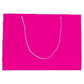 Solid Hot Pink Große Geschenktüte (Rückseite)