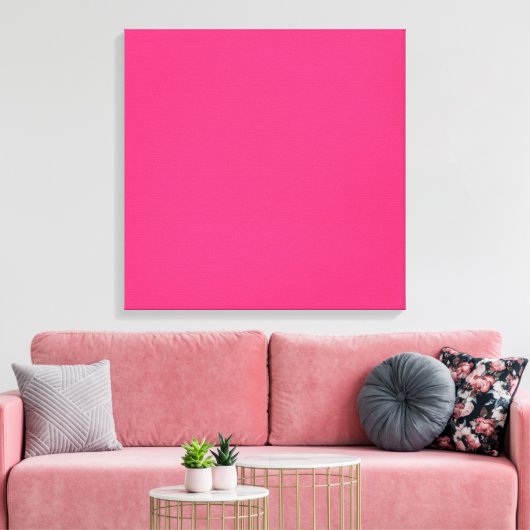 SOLID-HOT-PINK-HINTERGRUNDVORLAGE TEXTURE-WALLPAP LEINWANDDRUCK (Insitu (Wohnzimmer))