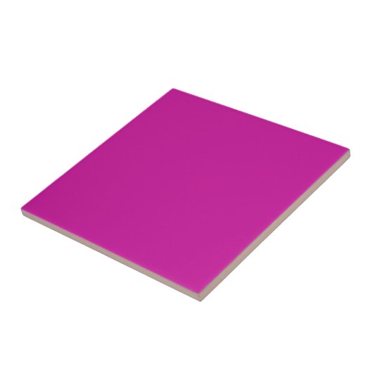 Solid Hot Pink Keramik Tile Fliese (Seite)