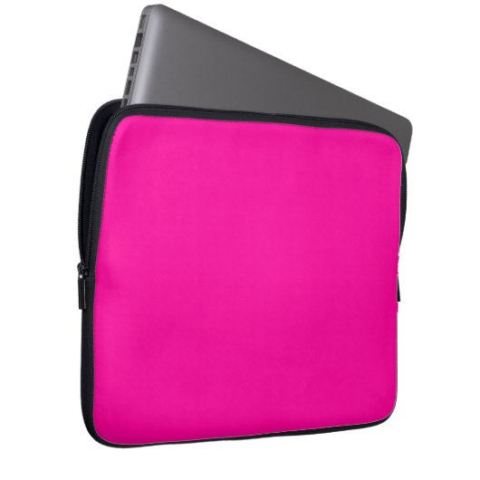 Solid Hot Pink Laptopschutzhülle (Vorne Rechts)