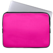 Solid Hot Pink Laptopschutzhülle (Vorderseite)