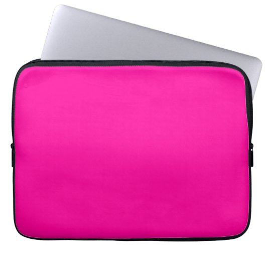 Solid Hot Pink Laptopschutzhülle (Vorderseite)