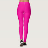 Solid Hot Pink Leggings (Rückseite)