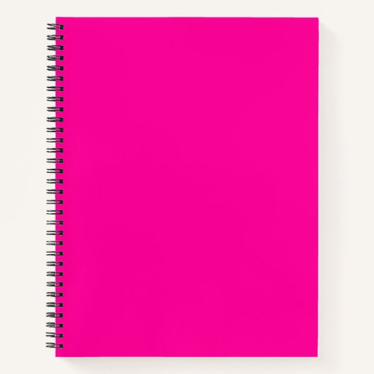 Solid Hot Pink Notizblock (Vorderseite)