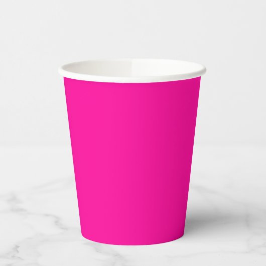 Solid Hot Pink Pappbecher (Links)