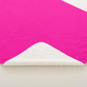 Solid Hot Pink Sherpadecke (3/4)