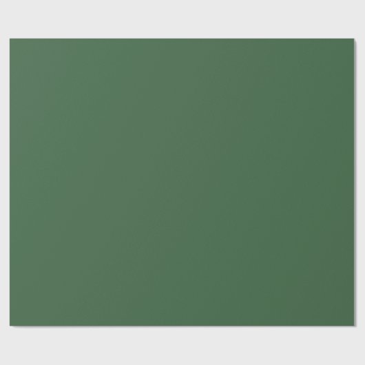 Solid Hunter Green Geschenkpapier (Flach)