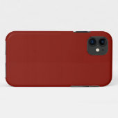 Solid Indian Red Case-Mate iPhone Hülle (Rückseite (Horizontal))