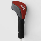 Solid Indian Red Initialed Golf Headcover (angewinkelt)