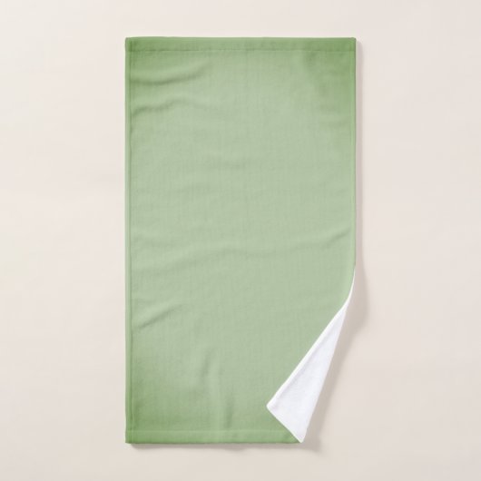 Solid Jade Green Celadon Badhandtuch Set (Handtuch)