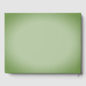 Solid Jade Green Celadon Gästebuch (Rückseite)