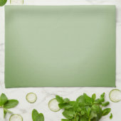 Solid Jade Green Celadon Geschirrtuch (Gefaltet)