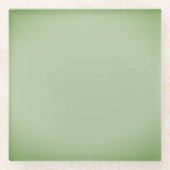 Solid Jade Green Celadon  Glasuntersetzer (Vorderseite)