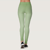 Solid Jade Green Celadon Leggings (Rückseite)