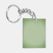 Solid Jade Green Celadon Schlüsselanhänger (Vorderseite links)