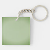 Solid Jade Green Celadon Schlüsselanhänger (Rückseite)