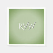 Solid Jade Green Celadon Serviette (Vorderseite)