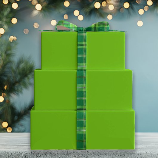 Solid Jolly Green Geschenkpapier Set