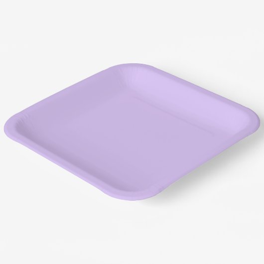 Solid Lavender Pappteller (Gewinkelt)