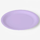 Solid Lavender Pappteller (Schrägansicht)
