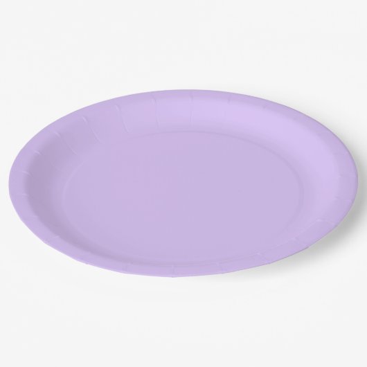 Solid Lavender Pappteller (Schrägansicht)